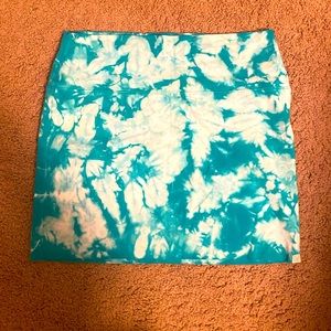 Billabong tie dye mini skirt
